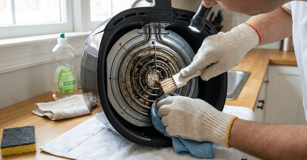 The Safe Way to Clean the Heating Element in an Airfryer