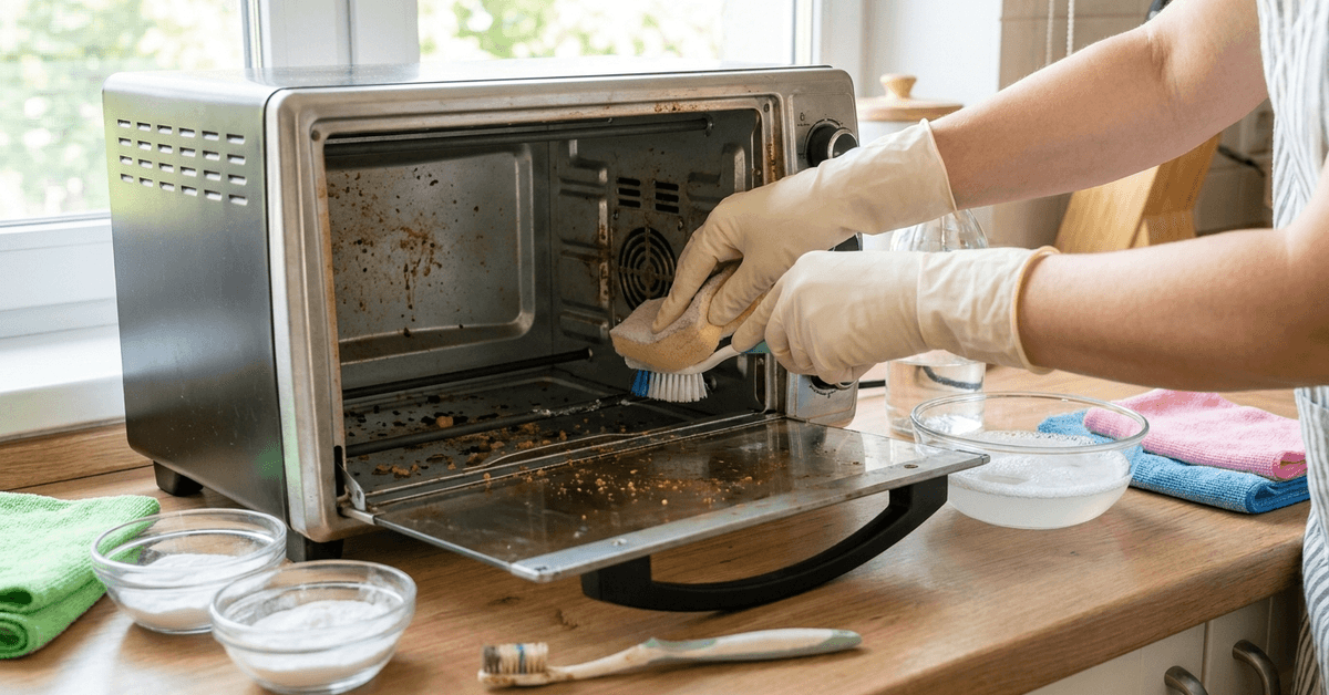 How to Deep Clean a Countertop Toaster Oven Interior