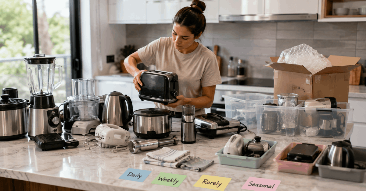 How to Organize Small Appliances to Maximize Countertop Space