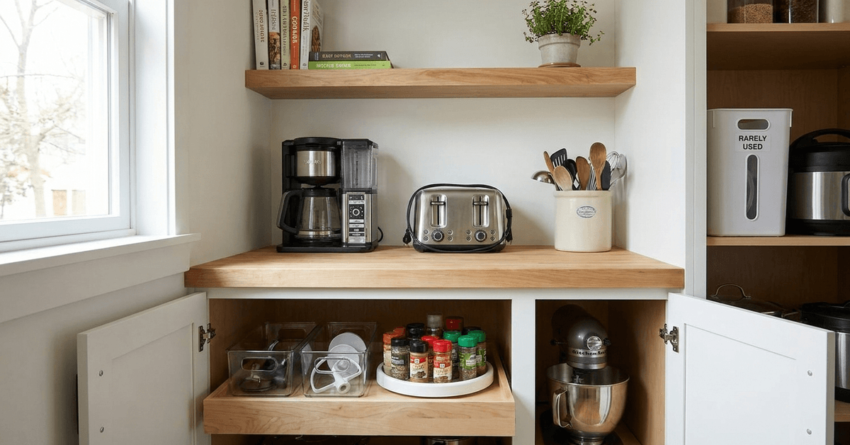 How to Organize Small Appliances to Maximize Countertop Space
